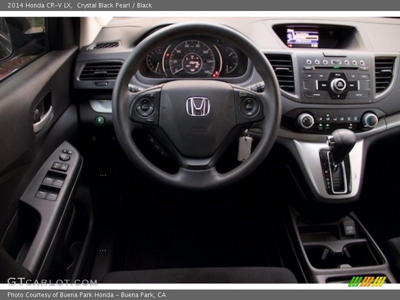 Crystal Black Pearl / Black 2014 Honda CR-V LX