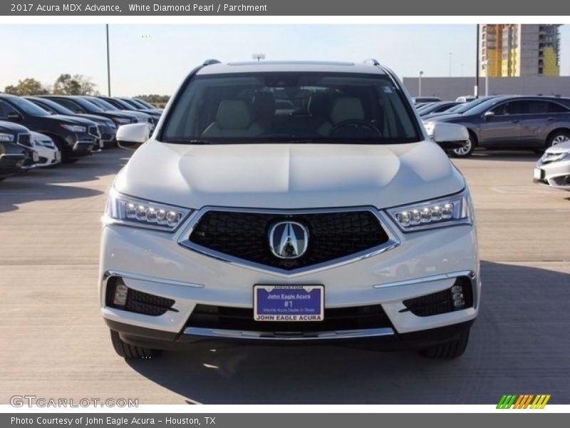 White Diamond Pearl / Parchment 2017 Acura MDX Advance