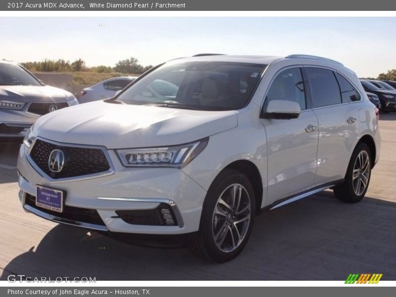 White Diamond Pearl / Parchment 2017 Acura MDX Advance