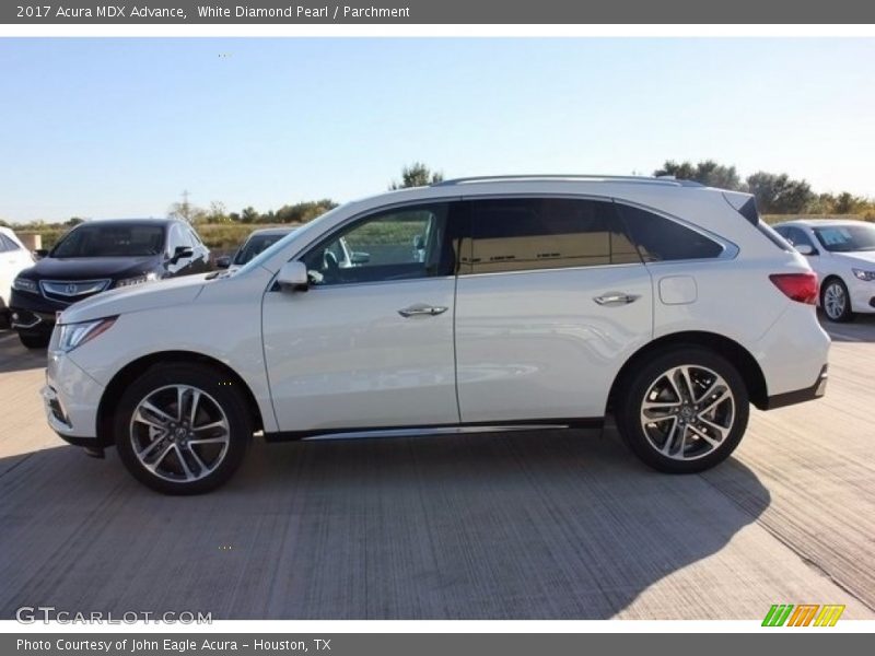 White Diamond Pearl / Parchment 2017 Acura MDX Advance