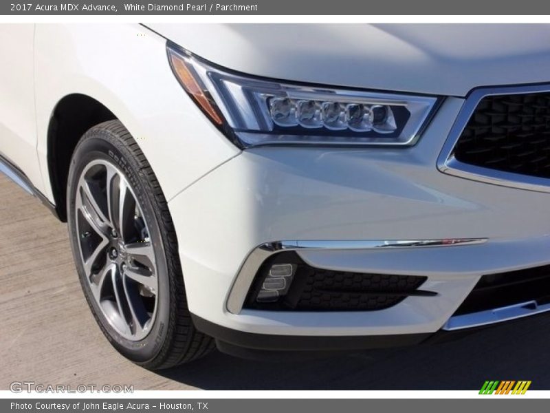 White Diamond Pearl / Parchment 2017 Acura MDX Advance