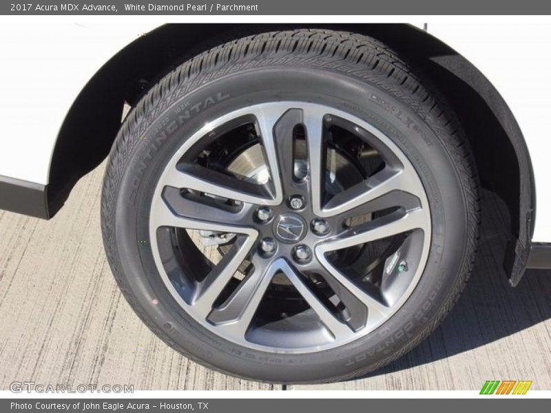 White Diamond Pearl / Parchment 2017 Acura MDX Advance