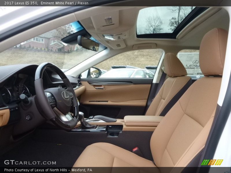 Eminent White Pearl / Flaxen 2017 Lexus ES 350