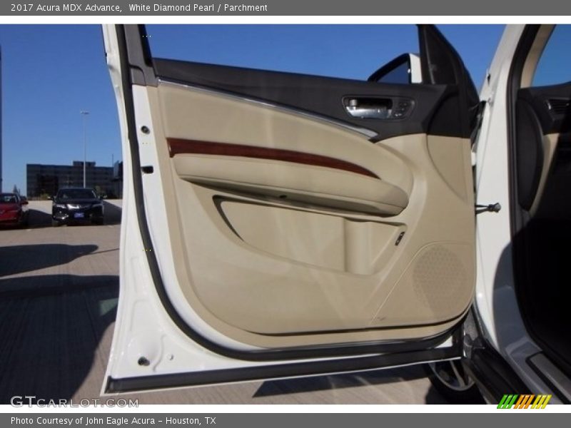 White Diamond Pearl / Parchment 2017 Acura MDX Advance
