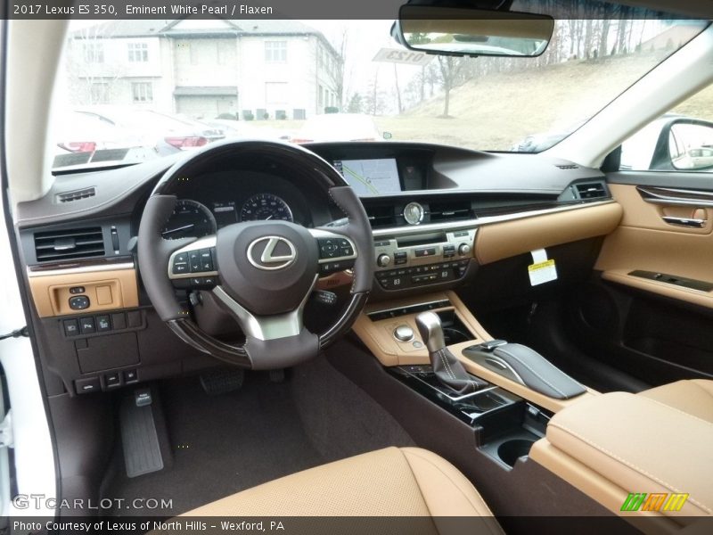 Eminent White Pearl / Flaxen 2017 Lexus ES 350