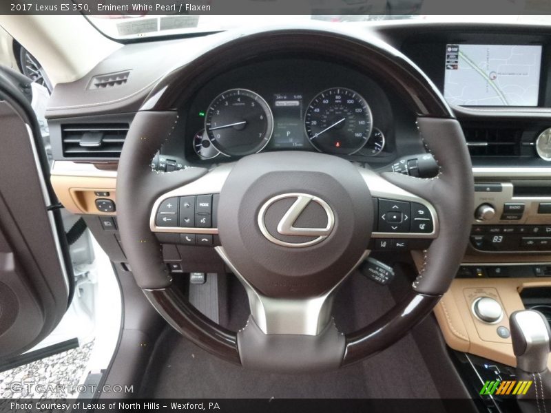 Eminent White Pearl / Flaxen 2017 Lexus ES 350