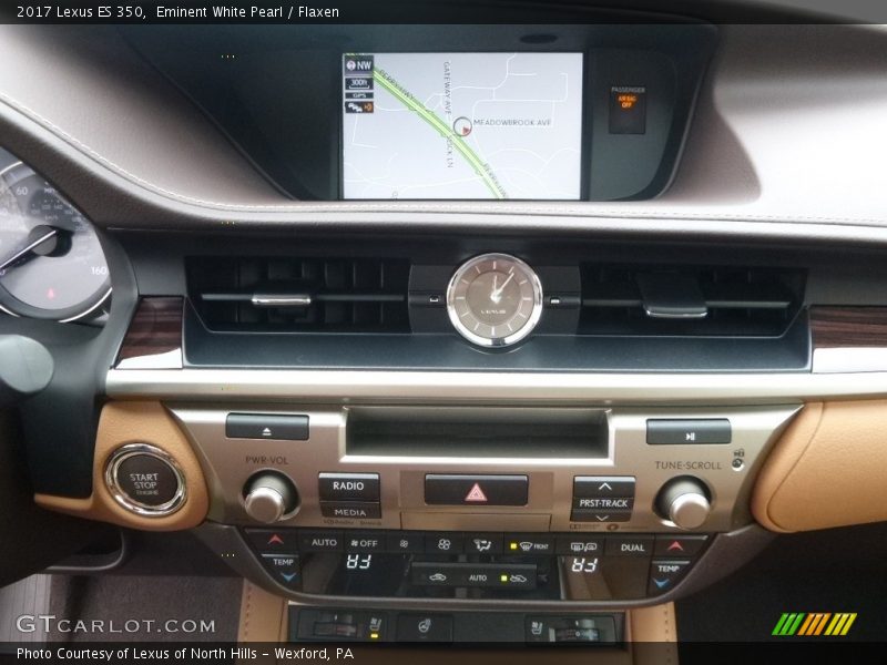 Eminent White Pearl / Flaxen 2017 Lexus ES 350