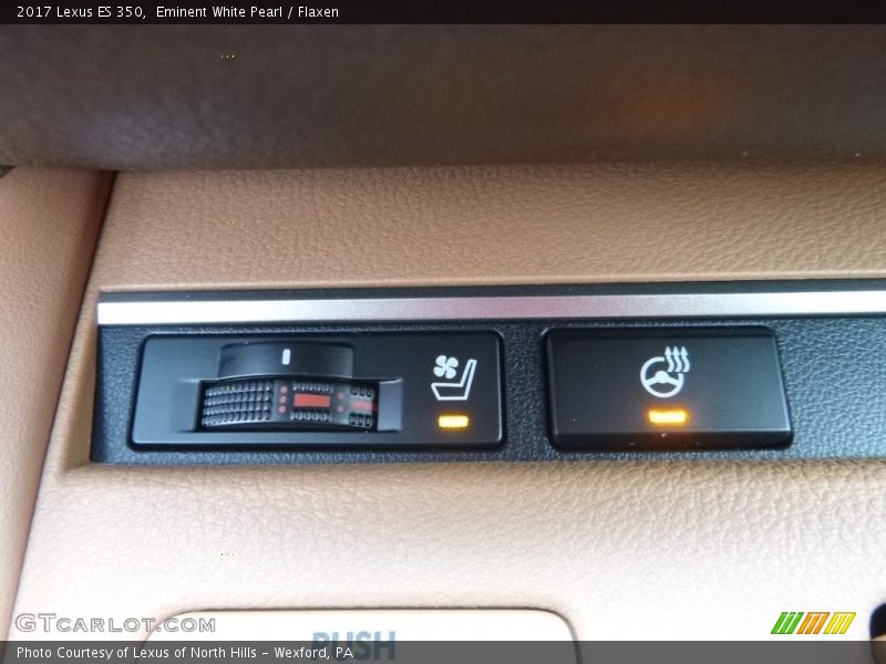 Eminent White Pearl / Flaxen 2017 Lexus ES 350