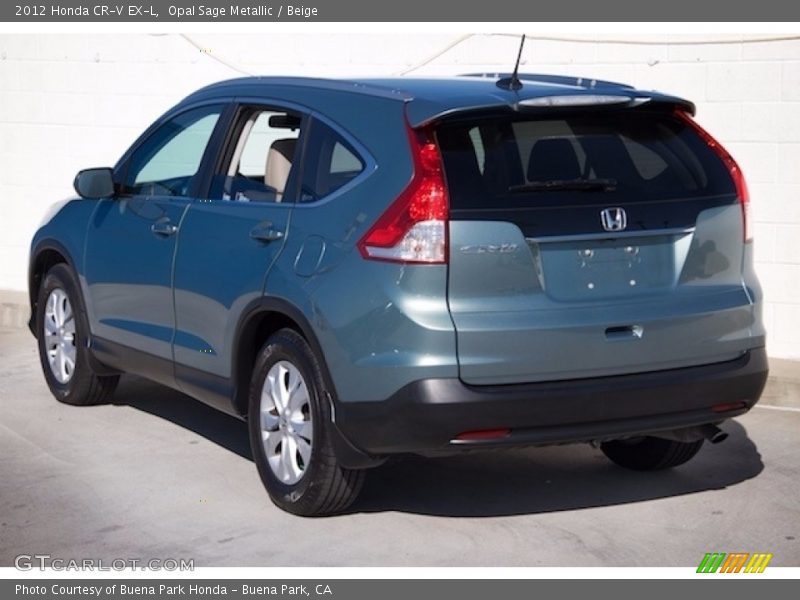 Opal Sage Metallic / Beige 2012 Honda CR-V EX-L