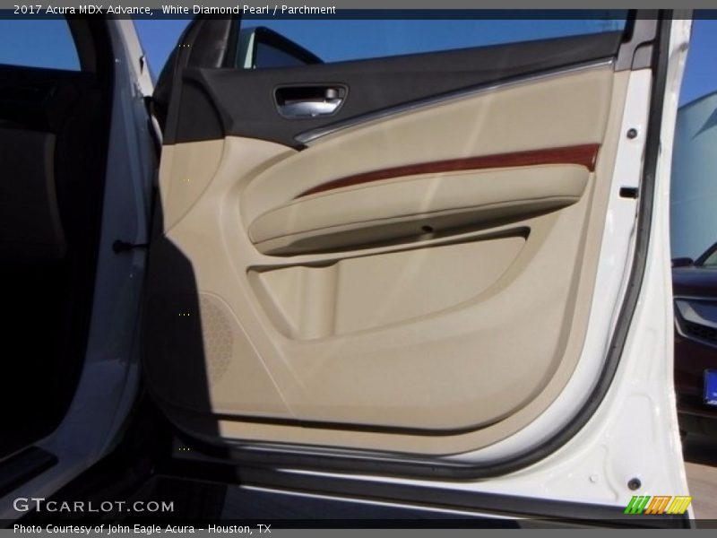 White Diamond Pearl / Parchment 2017 Acura MDX Advance