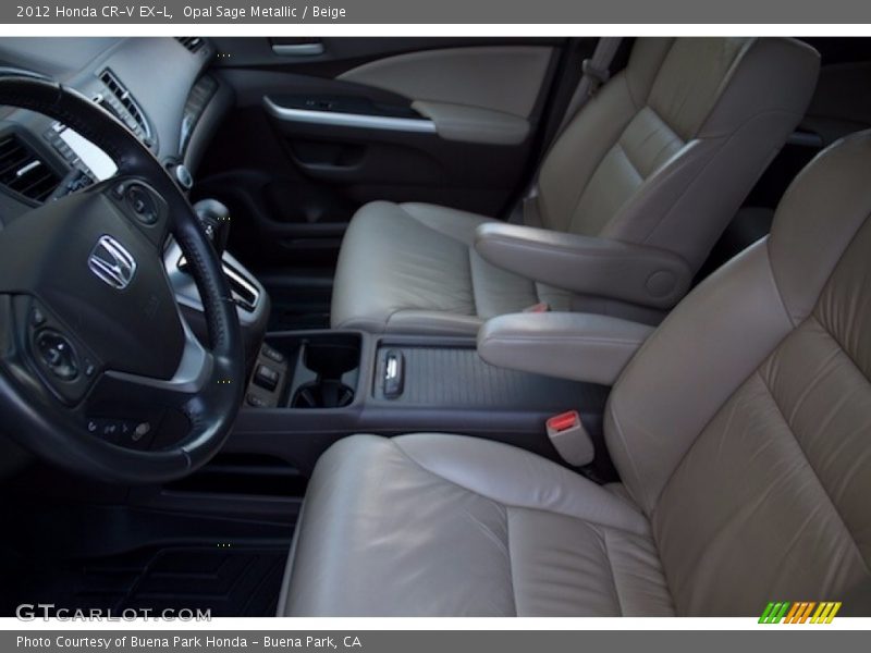 Opal Sage Metallic / Beige 2012 Honda CR-V EX-L