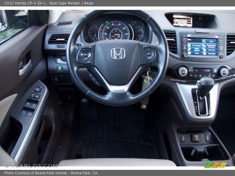 Opal Sage Metallic / Beige 2012 Honda CR-V EX-L