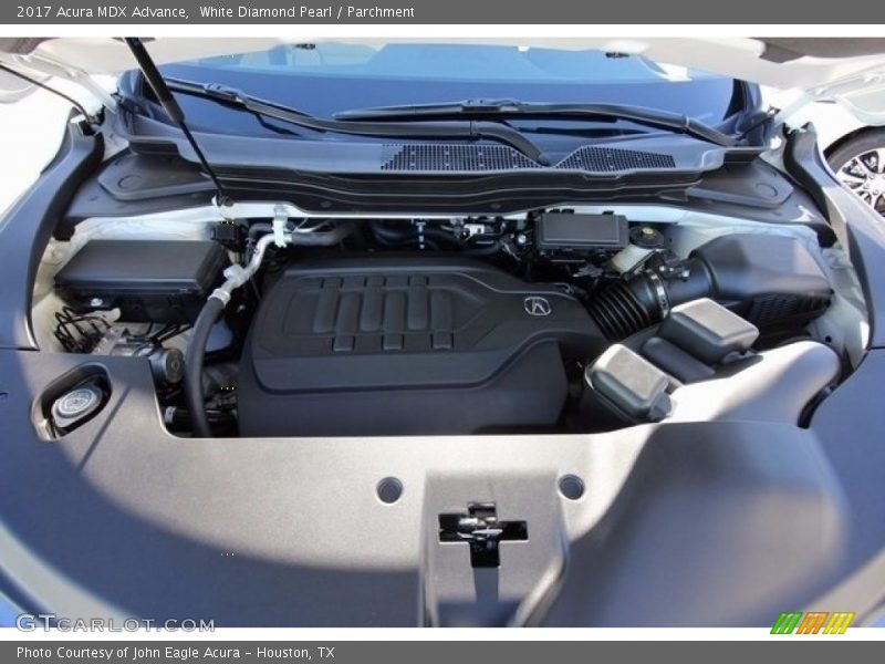 White Diamond Pearl / Parchment 2017 Acura MDX Advance
