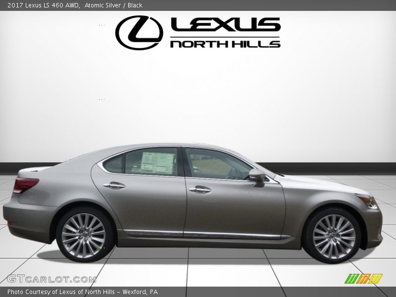 Atomic Silver / Black 2017 Lexus LS 460 AWD