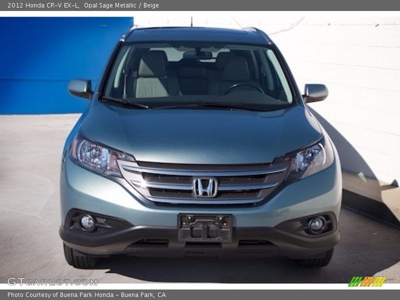 Opal Sage Metallic / Beige 2012 Honda CR-V EX-L