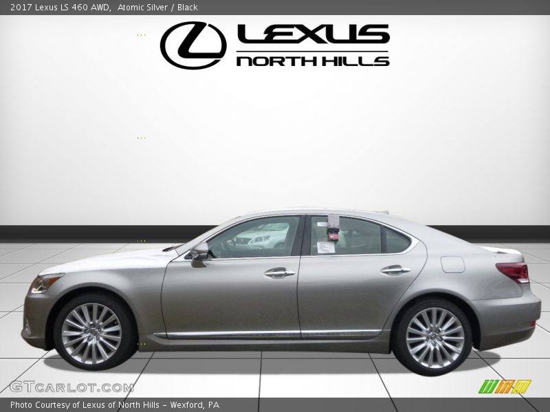 Atomic Silver / Black 2017 Lexus LS 460 AWD