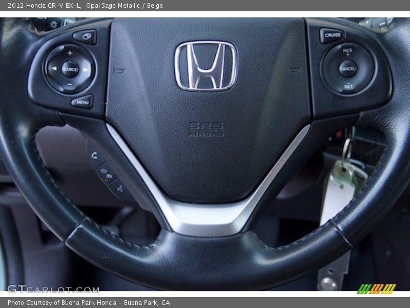 Opal Sage Metallic / Beige 2012 Honda CR-V EX-L