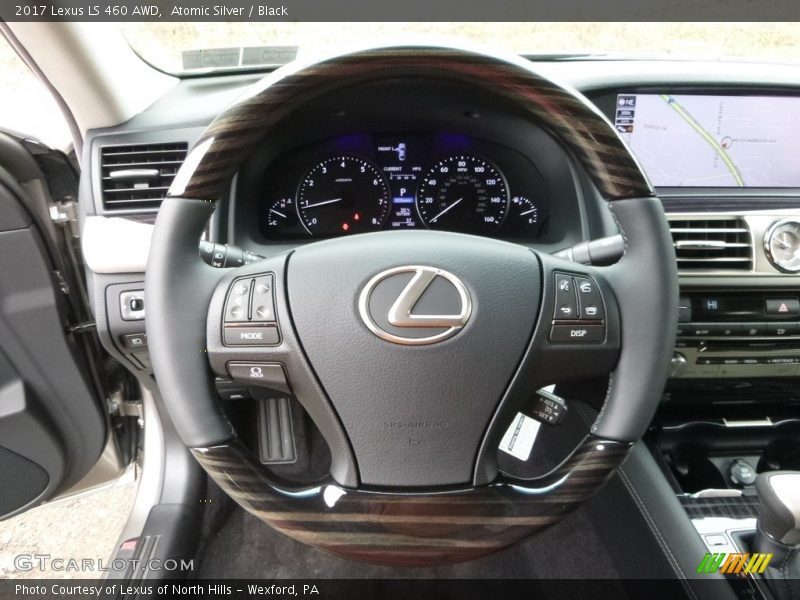 Atomic Silver / Black 2017 Lexus LS 460 AWD