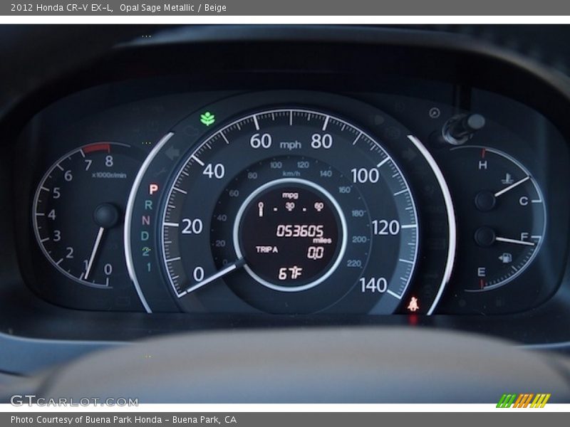 Opal Sage Metallic / Beige 2012 Honda CR-V EX-L