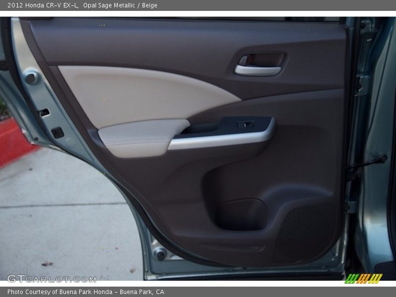 Opal Sage Metallic / Beige 2012 Honda CR-V EX-L