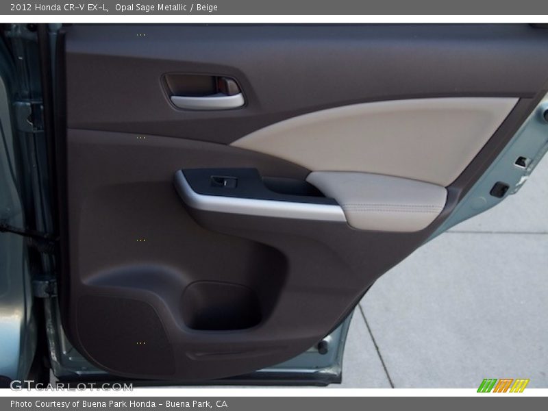 Opal Sage Metallic / Beige 2012 Honda CR-V EX-L