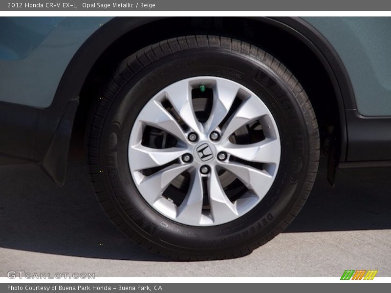 Opal Sage Metallic / Beige 2012 Honda CR-V EX-L