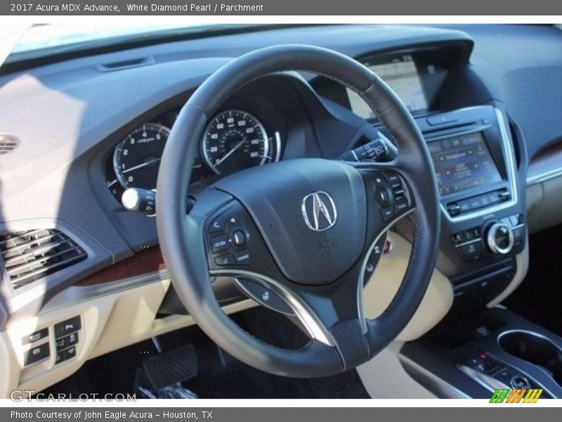 White Diamond Pearl / Parchment 2017 Acura MDX Advance