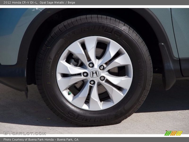 Opal Sage Metallic / Beige 2012 Honda CR-V EX-L
