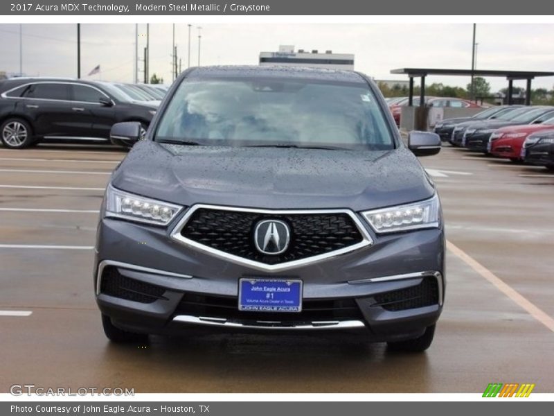 Modern Steel Metallic / Graystone 2017 Acura MDX Technology