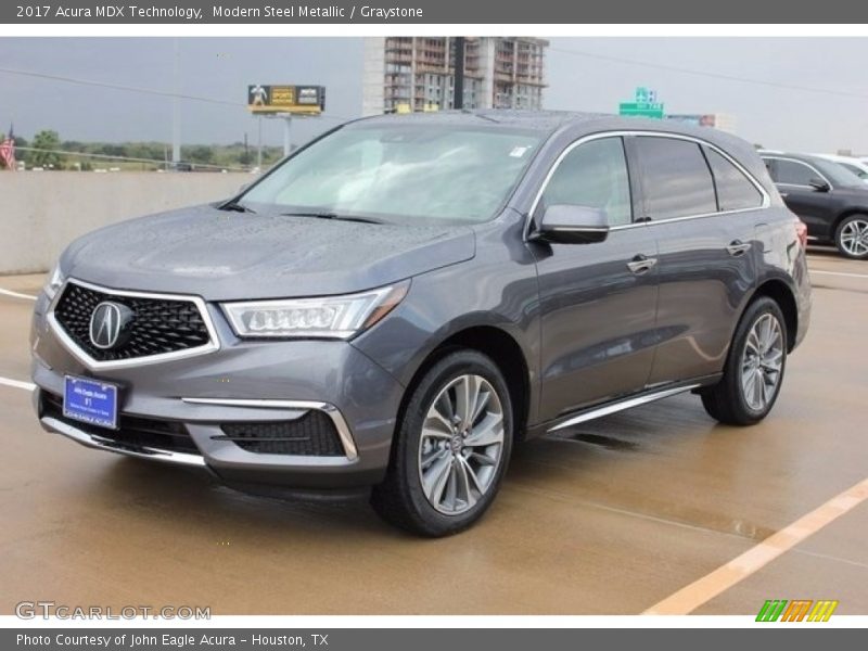 Modern Steel Metallic / Graystone 2017 Acura MDX Technology