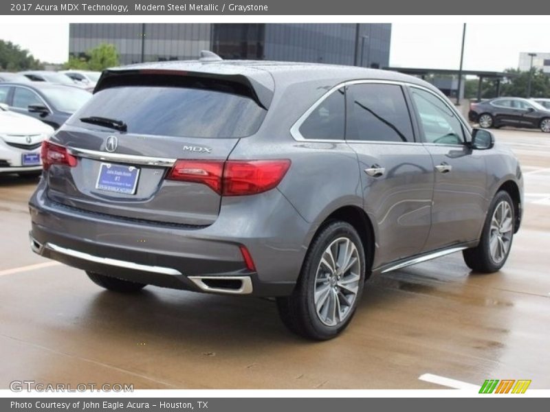 Modern Steel Metallic / Graystone 2017 Acura MDX Technology