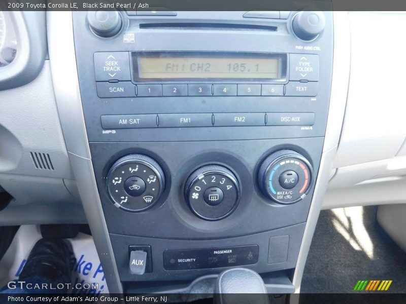 Black Sand Pearl / Ash 2009 Toyota Corolla LE