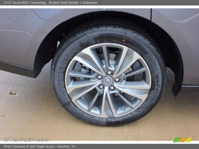 Modern Steel Metallic / Graystone 2017 Acura MDX Technology