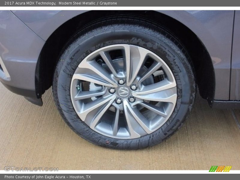 Modern Steel Metallic / Graystone 2017 Acura MDX Technology