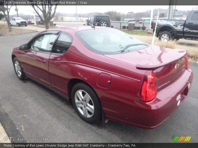 Sport Red Metallic / Gray 2006 Chevrolet Monte Carlo LS