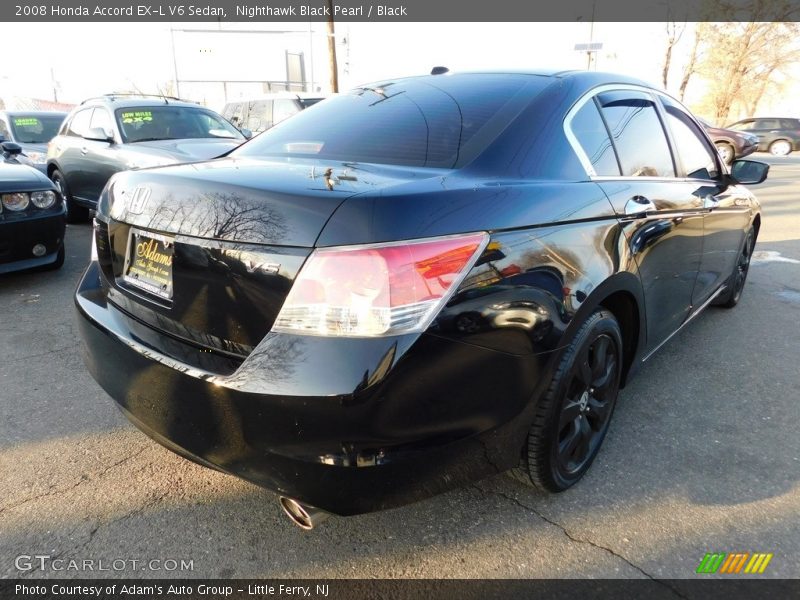 Nighthawk Black Pearl / Black 2008 Honda Accord EX-L V6 Sedan