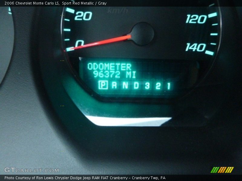 Sport Red Metallic / Gray 2006 Chevrolet Monte Carlo LS