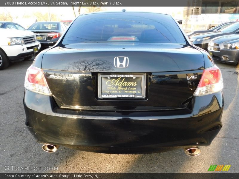 Nighthawk Black Pearl / Black 2008 Honda Accord EX-L V6 Sedan