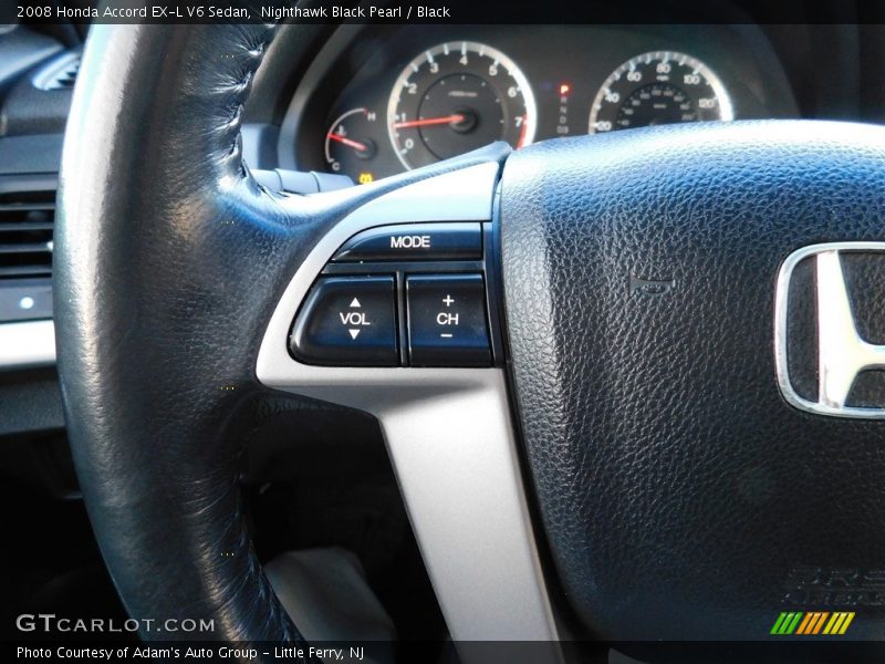 Nighthawk Black Pearl / Black 2008 Honda Accord EX-L V6 Sedan