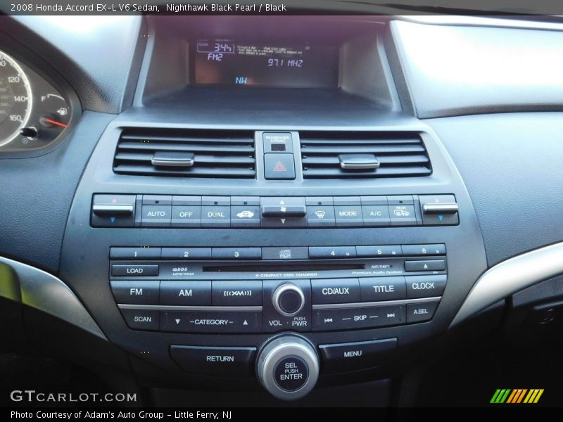 Nighthawk Black Pearl / Black 2008 Honda Accord EX-L V6 Sedan