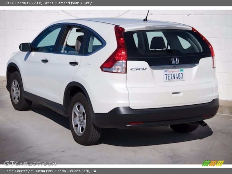 White Diamond Pearl / Gray 2014 Honda CR-V LX