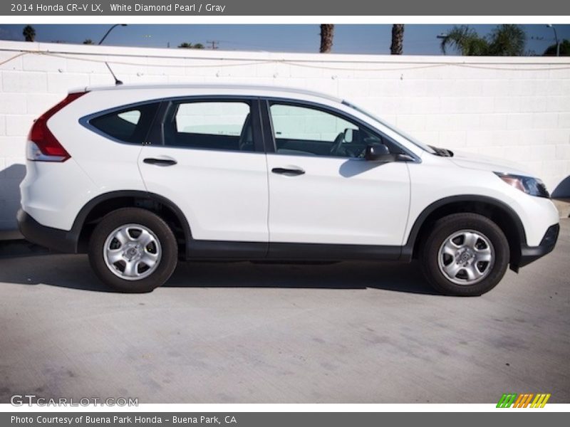 White Diamond Pearl / Gray 2014 Honda CR-V LX