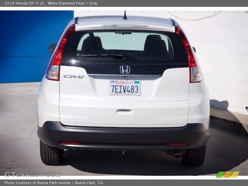 White Diamond Pearl / Gray 2014 Honda CR-V LX