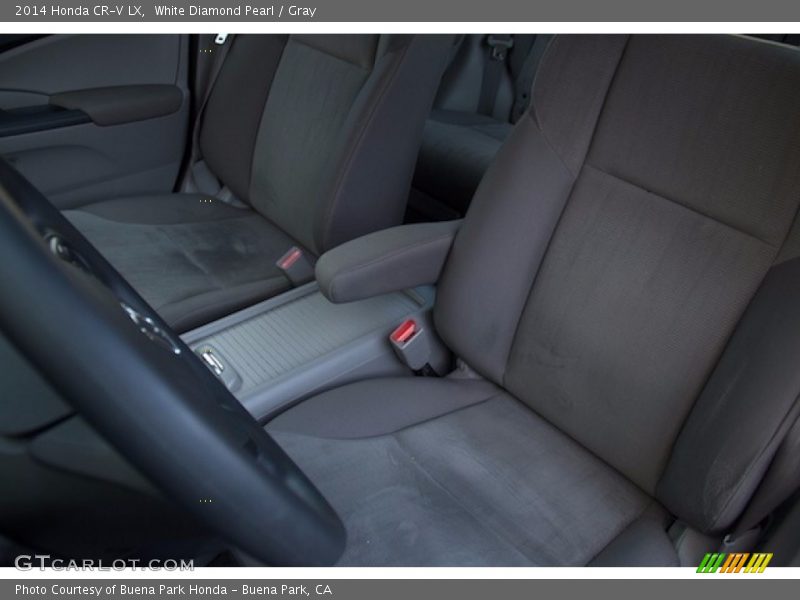 White Diamond Pearl / Gray 2014 Honda CR-V LX