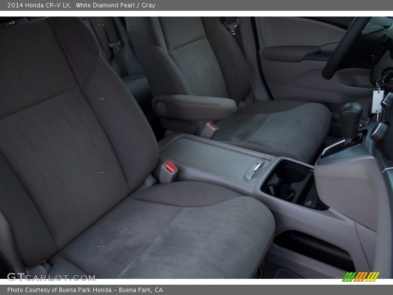 White Diamond Pearl / Gray 2014 Honda CR-V LX