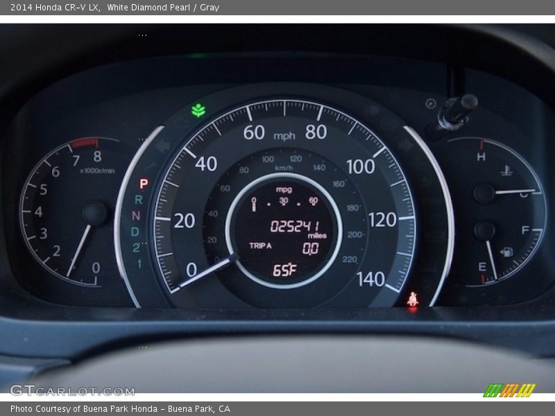 White Diamond Pearl / Gray 2014 Honda CR-V LX