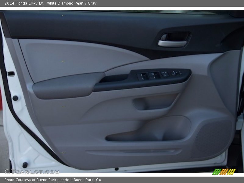 White Diamond Pearl / Gray 2014 Honda CR-V LX