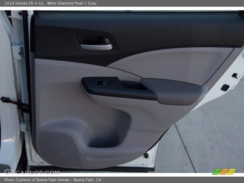 White Diamond Pearl / Gray 2014 Honda CR-V LX