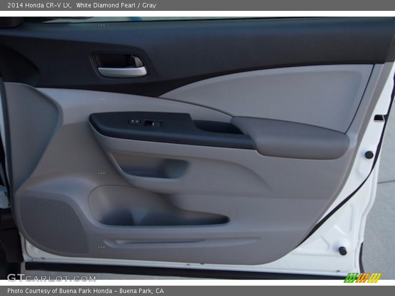 White Diamond Pearl / Gray 2014 Honda CR-V LX