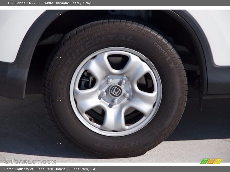 White Diamond Pearl / Gray 2014 Honda CR-V LX